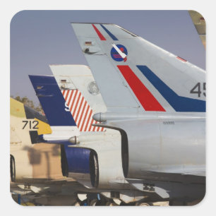 Israëlisch gebouwde Kfir jager Vierkante Sticker
