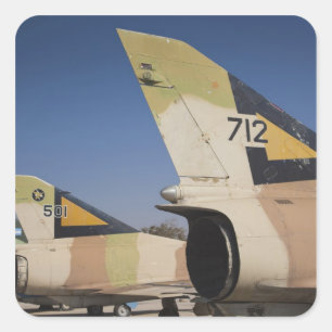 Israëlisch gebouwde Kfir jager Vierkante Sticker