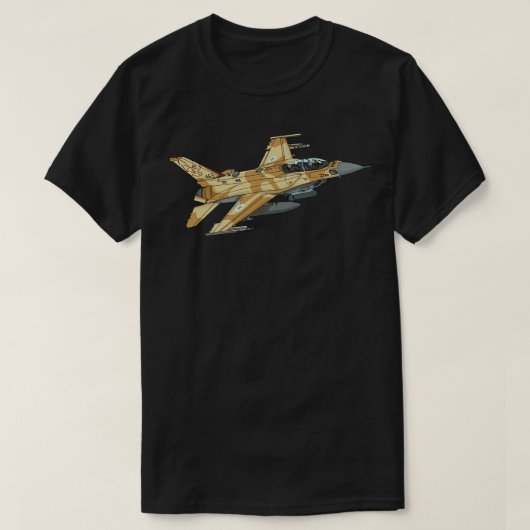 Israëlisch IAF gevechtsvliegtuig T-shirt (Design voorkant)
