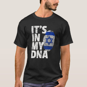 Israëlisch-Israëlische vlag: IN MIJN DNA-kerstcade T-shirt