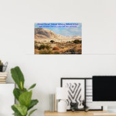 Israëlisch woestijnposter met de Shema Poster (Thuiskantoor)