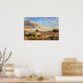 Israëlisch woestijnposter met de Shema Poster (Keuken)