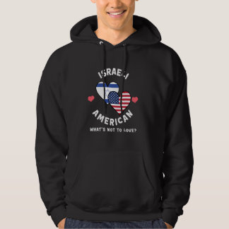 Israëlische Amerikaan Wat is er niet om van hartvl Hoodie