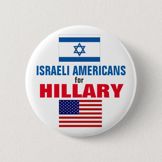 Israëlische Amerikanen voor Hillary 2016 Ronde Button 5,7 Cm (Voorkant)