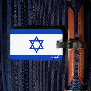 Israëlische Bagagelabels, patriottische Israëlisch Bagagelabel