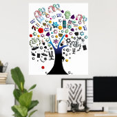 Israëlische boom poster (Thuiskantoor)