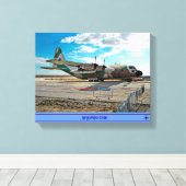 Israëlische C-130H Karnaf Canvas Afdruk (Insitu (Houten vloer))