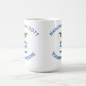 Israëlische engel Chanoeka vlag gepersonaliseerd Magische Mok (Midden)