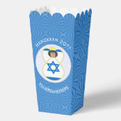 Israëlische engel Chanoeka vlag gepersonaliseerde  Bedankdoosjes (Voorkant)