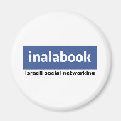 israëlische facebook - inalabook magneet (Voorkant)