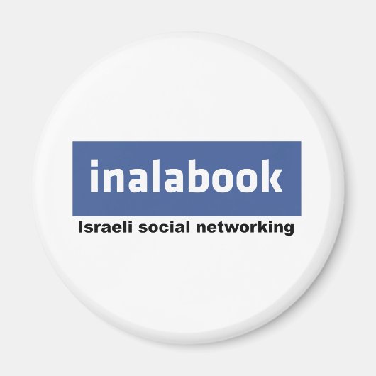 israëlische facebook - inalabook magneet (Voorkant)