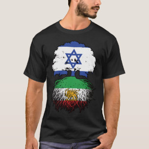 Israëlische geteelde Iraanse wortels Leeuw en Zon T-shirt