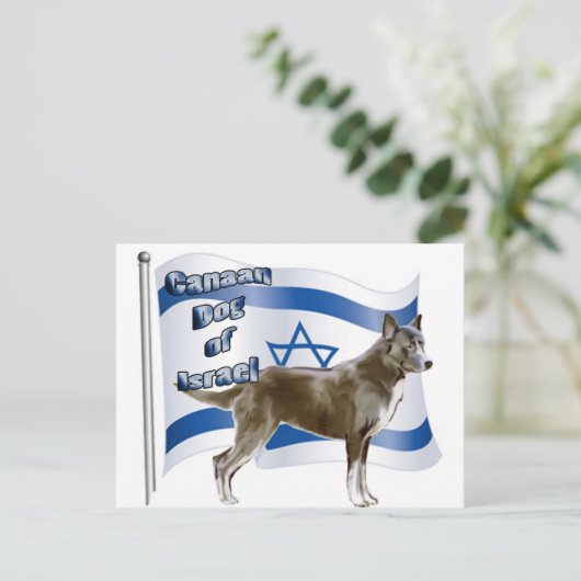 Israëlische hond van Canaan Briefkaart (Staand voorkant)