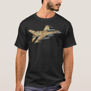 Israëlische IAF F16 gevechtsvliegtuig. T-shirt