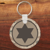 Israëlische IAF Star van David Roundel - woestijn Sleutelhanger (Voorkant)