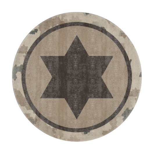 Israëlische IAF Star van David Roundel - woestijn Snijplank (Voorkant)