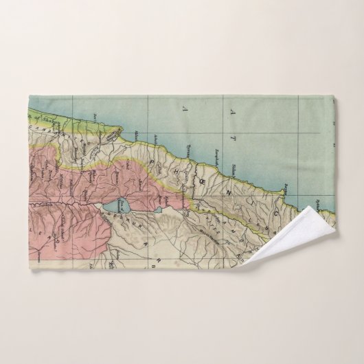 Israëlische kaart bad handdoek (Handdoek)