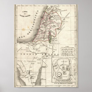 Israëlische kaart poster
