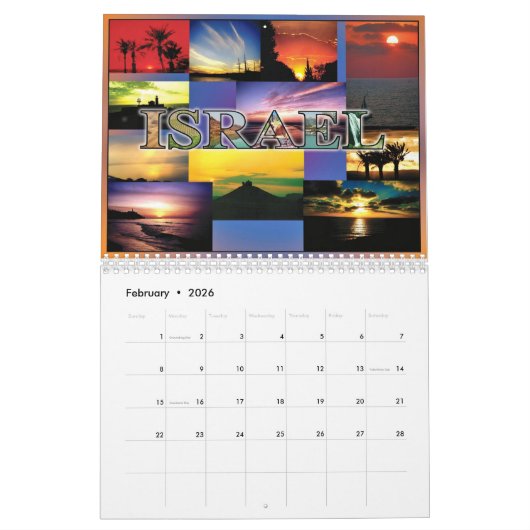 israëlische kalender (Feb 2026)