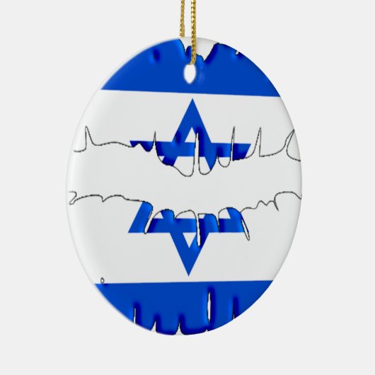 Israëlische kus keramisch ornament (Rechts)