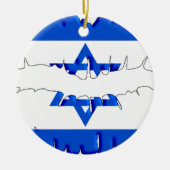 Israëlische kus keramisch ornament (Voorkant)