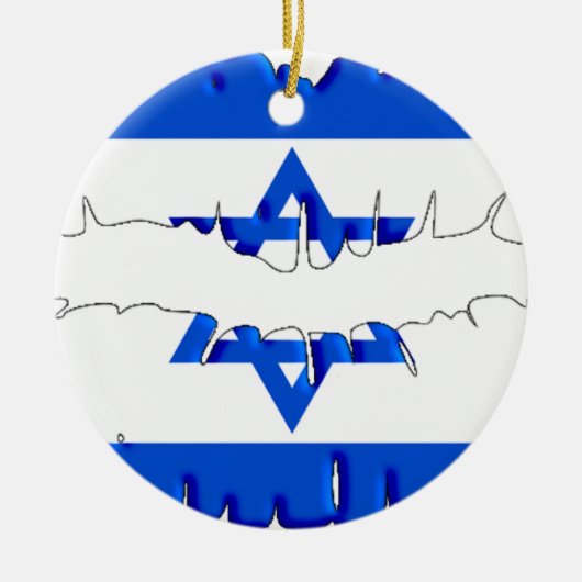 Israëlische kus keramisch ornament (Voorkant)