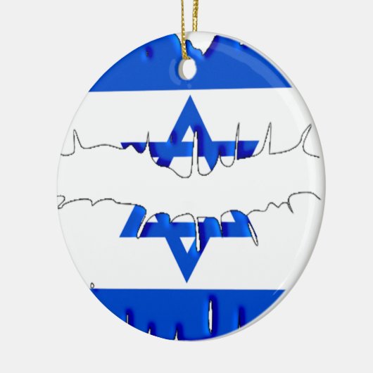 Israëlische kus keramisch ornament (Links)