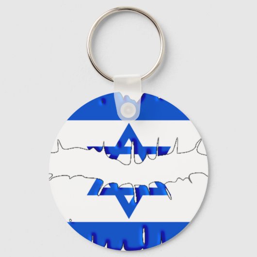 Israëlische kus sleutelhanger (Voorkant)