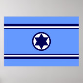 Israëlische luchtmacht, Israëlische vlag Poster (Voorkant)