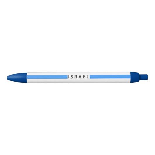Israëlische minimalistische vlag zwarte inkt pen (Voorkant)