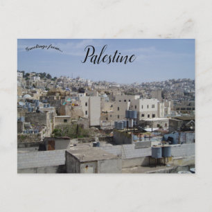 Israëlische nederzetting in Hebron Palestine Briefkaart