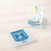 Israëlische Onderzetter van wapenschilden (Schuin)