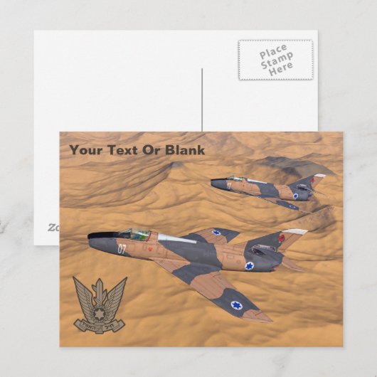 Israëlische superbendes over de woestijn briefkaart (Voorkant / Achterkant)