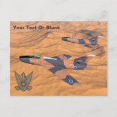 Israëlische superbendes over de woestijn briefkaart (Voorkant)