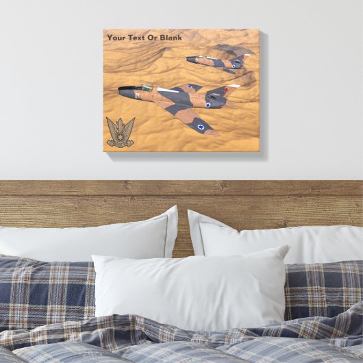 Israëlische superbendes over de woestijn canvas afdruk (Insitu (Slaapkamer))
