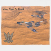 Israëlische superbendes over de woestijn fleece deken (Voorkant (Horizontaal))