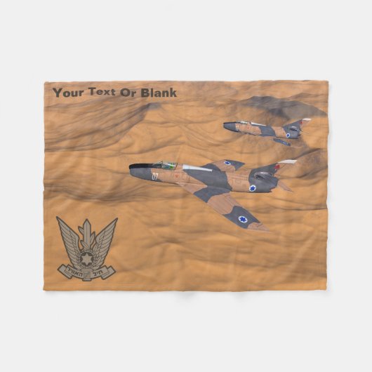 Israëlische superbendes over de woestijn fleece deken (Voorkant (Horizontaal))