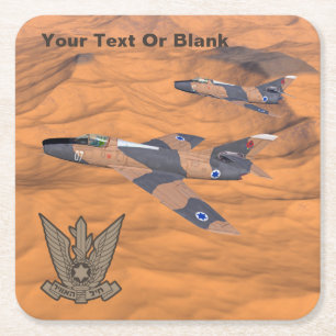 Israëlische superbendes over de woestijn kartonnen onderzetters