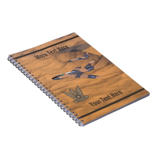 Israëlische superbendes over de woestijn notitieboek (Rechterzijde)