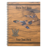 Israëlische superbendes over de woestijn notitieboek (Voorkant)