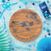 Israëlische superbendes over de woestijn papieren bordje (Feest)