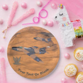 Israëlische superbendes over de woestijn papieren bordje (Feest)