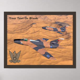 Israëlische superbendes over de woestijn poster