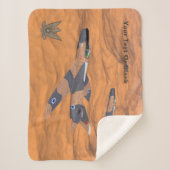 Israëlische superbendes over de woestijn sherpa deken (Voorkant)