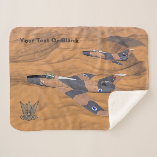 Israëlische superbendes over de woestijn sherpa deken (Voorkant (horizontaal))