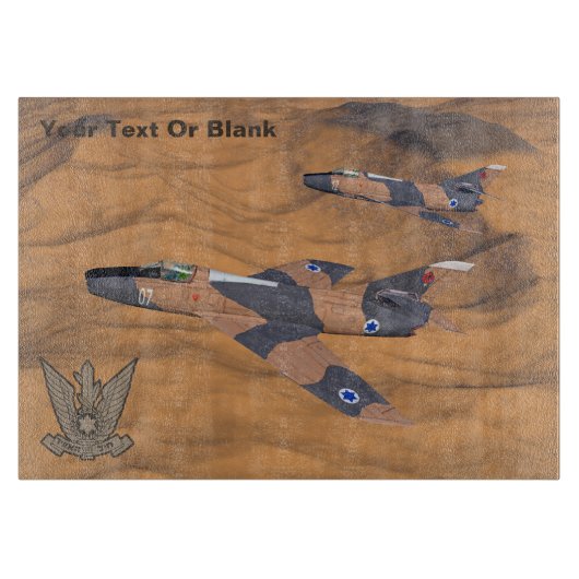 Israëlische superbendes over de woestijn snijplank (Voorkant)