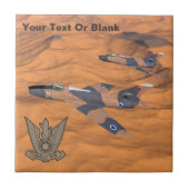 Israëlische superbendes over de woestijn tegeltje (Voorkant)