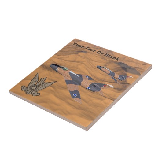 Israëlische superbendes over de woestijn tegeltje (Zijkant)