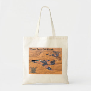 Israëlische superbendes over de woestijn tote bag