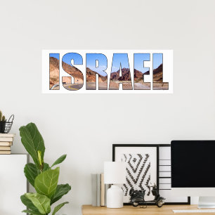 Israëlische tekstfoto poster